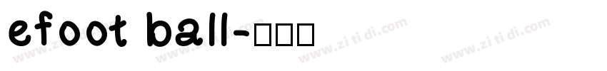 efoot ball字体转换